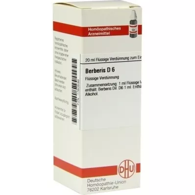 BERBERIS D6 Fortynding, 20 ml