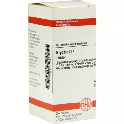 BRYONIA D 4 tabletter, 80 stk