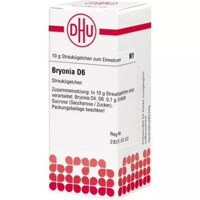 BRYONIA D 6 kugler, 10 g