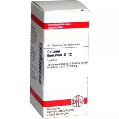 CALCIUM FLUORATUM D 12 tabletter, 80 stk