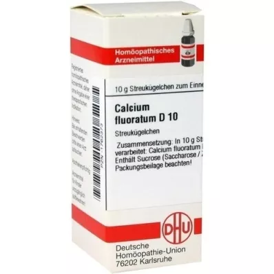 CALCIUM FLUORATUM D 10 kugler, 10 g