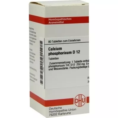 CALCIUM PHOSPHORICUM D 12 tabletter, 80 stk