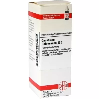 CAUSTICUM HAHNEMANNI D6 Fortynding, 20 ml