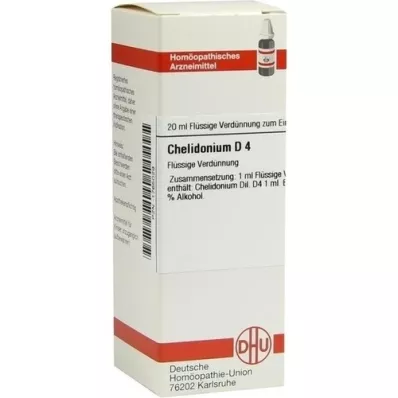 CHELIDONIUM D4-fortynding, 20 ml