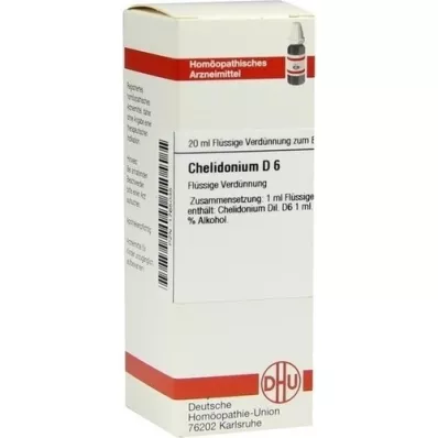 CHELIDONIUM D6 Fortynding, 20 ml