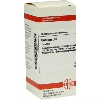 CONIUM D 6 tabletter, 80 stk