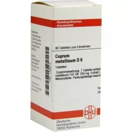 CUPRUM METALLICUM D 6 tabletter, 80 stk