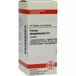 FERRUM PHOSPHORICUM D 4 tabletter, 80 stk