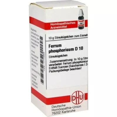FERRUM PHOSPHORICUM D 10 kugler, 10 g