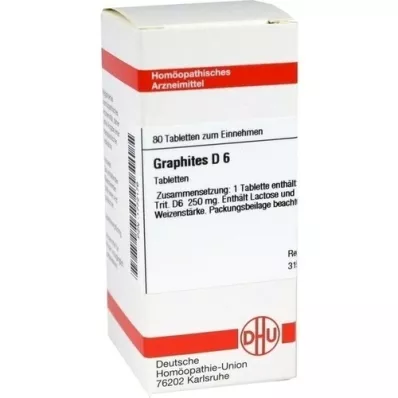 GRAPHITES D 6 tabletter, 80 stk