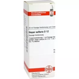 HEPAR SULFURIS D 12 Fortynding, 20 ml
