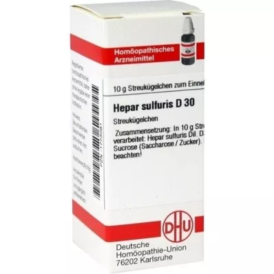 HEPAR SULFURIS D 30 kugler, 10 g