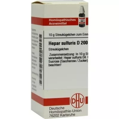 HEPAR SULFURIS D 200 kugler, 10 g HEPAR SULFURIS D 200 kugler, 10 g