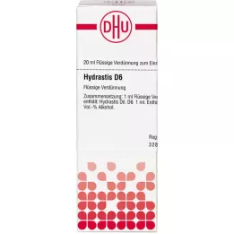 HYDRASTIS D6 Fortynding, 20 ml