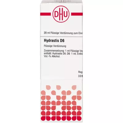 HYDRASTIS D6 Fortynding, 20 ml