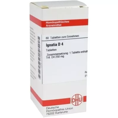 IGNATIA D 4 tabletter, 80 stk