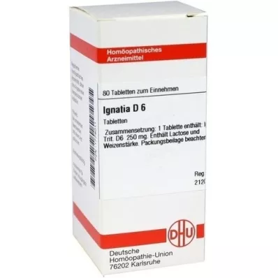 IGNATIA D 6 tabletter, 80 stk