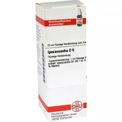 IPECACUANHA D6 Fortynding, 20 ml