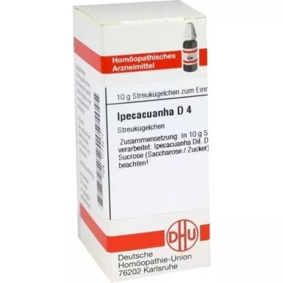 IPECACUANHA D 4 kugler, 10 g