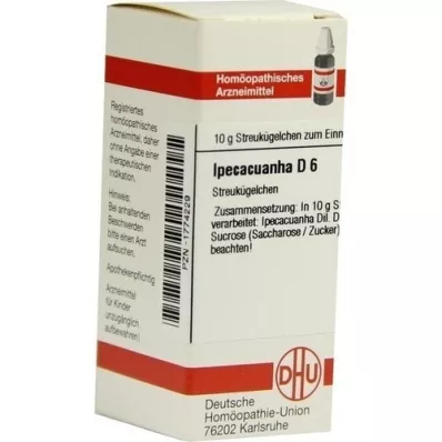 IPECACUANHA D 6 kugler, 10 g
