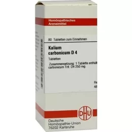 KALIUM CARBONICUM D 4 tabletter, 80 stk