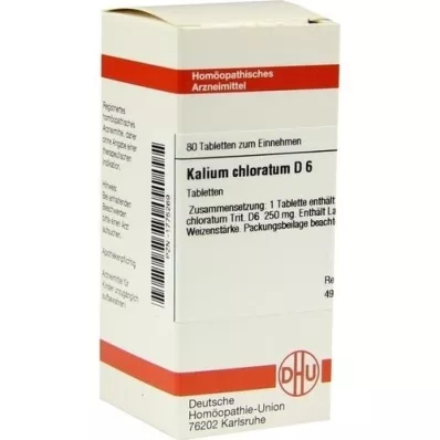 KALIUM CHLORATUM D 6 tabletter, 80 stk