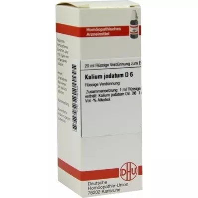 KALIUM JODATUM D6 Fortynding, 20 ml