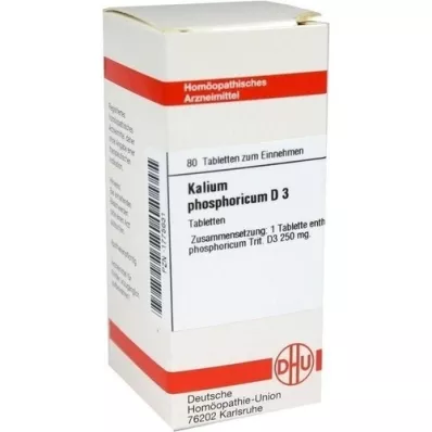 KALIUM PHOSPHORICUM D 3 tabletter, 80 stk