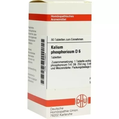 KALIUM PHOSPHORICUM D 6 tabletter, 80 stk