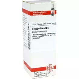 LYCOPODIUM D6 Fortynding, 20 ml