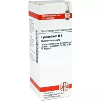 LYCOPODIUM D6 Fortynding, 20 ml