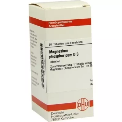 MAGNESIUM PHOSPHORICUM D 3 tabletter, 80 stk