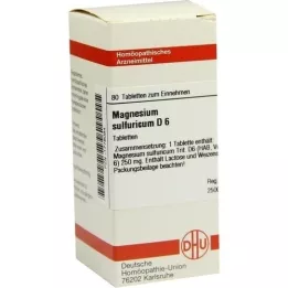 MAGNESIUM SULFURICUM D 6 tabletter, 80 stk