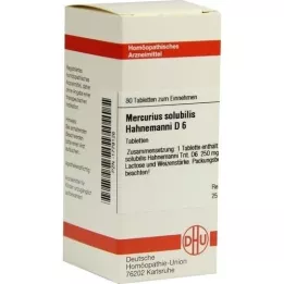MERCURIUS SOLUBILIS Hahnemanni D 6 tabletter, 80 stk