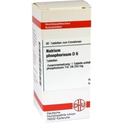 NATRIUM PHOSPHORICUM D 6 tabletter, 80 stk