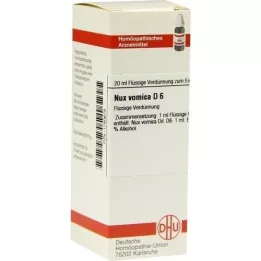 NUX VOMICA D6 Fortynding, 20 ml
