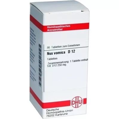 NUX VOMICA D 12 tabletter, 80 stk NUX VOMICA D 12 tabletter, 80 stk