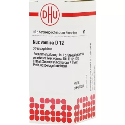 NUX VOMICA D 12 kugler, 10 g