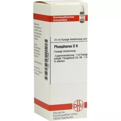 PHOSPHORUS D6 Fortynding, 20 ml