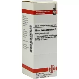 RHUS TOXICODENDRON D6 Fortynding, 20 ml