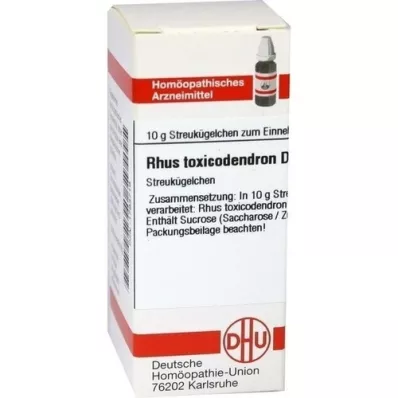 RHUS TOXICODENDRON D 4 kugler, 10 g