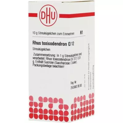 RHUS TOXICODENDRON D 12 kugler, 10 g RHUS TOXICODENDRON D 12 kugler, 10 g
