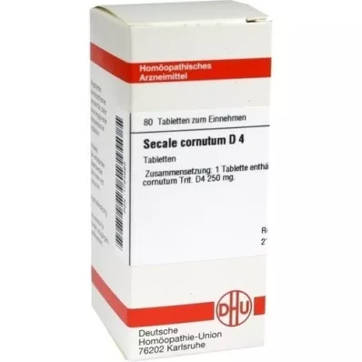 SECALE CORNUTUM D 4 tabletter, 80 stk