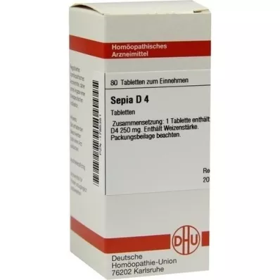 SEPIA D 4 tabletter, 80 stk