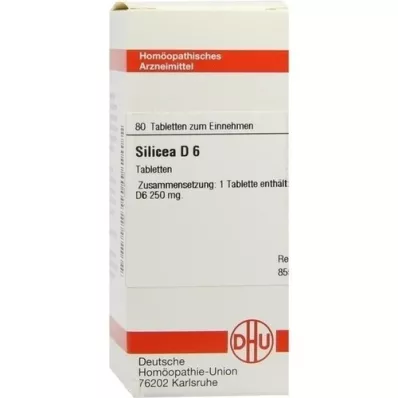 SILICEA D 6 tabletter, 80 stk