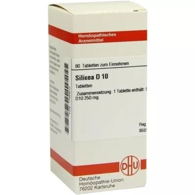 SILICEA D 10 tabletter, 80 stk