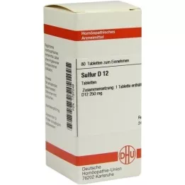 SULFUR D 12 tabletter, 80 stk