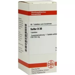 SULFUR D 30 tabletter, 80 stk