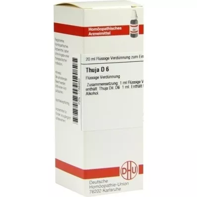 THUJA D6 Fortynding, 20 ml