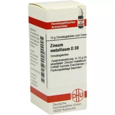 ZINCUM METALLICUM D 30 kugler, 10 g